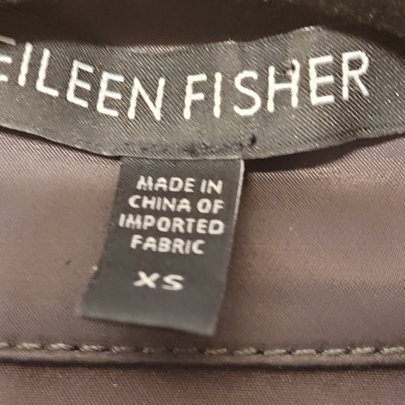 Eileen Fisher Satin Sheen Funnel-Neck Trench Coat - Picture 5 of 14
